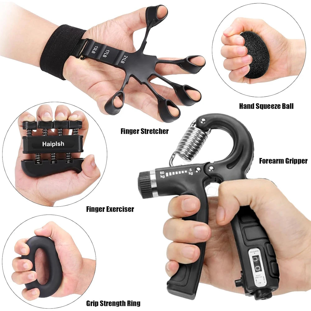 Adjustable Hand Gripper 5-60 kg - Hand & Wrist Strengthener